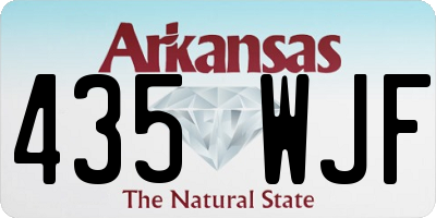 AR license plate 435WJF