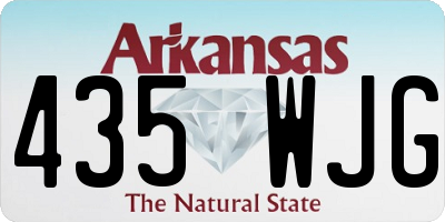 AR license plate 435WJG