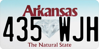 AR license plate 435WJH