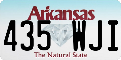 AR license plate 435WJI