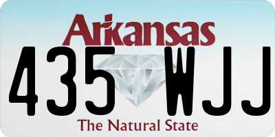 AR license plate 435WJJ