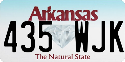 AR license plate 435WJK