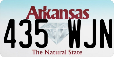 AR license plate 435WJN
