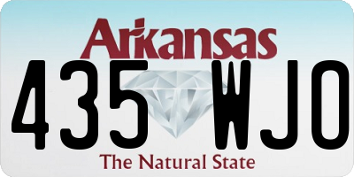 AR license plate 435WJO