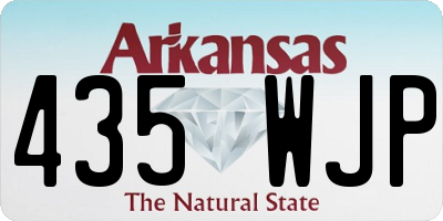 AR license plate 435WJP