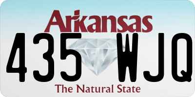 AR license plate 435WJQ