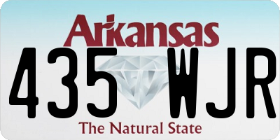 AR license plate 435WJR