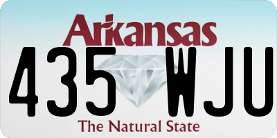 AR license plate 435WJU