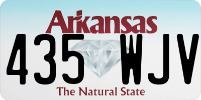 AR license plate 435WJV