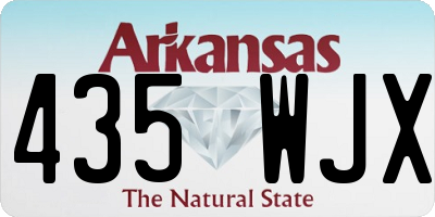 AR license plate 435WJX