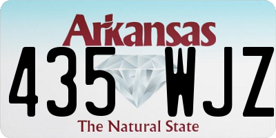 AR license plate 435WJZ