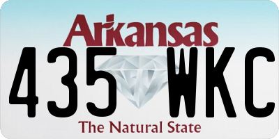 AR license plate 435WKC