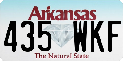 AR license plate 435WKF
