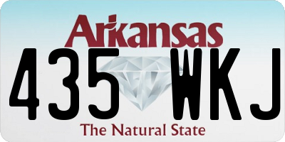 AR license plate 435WKJ