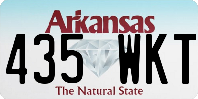 AR license plate 435WKT