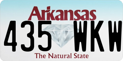 AR license plate 435WKW