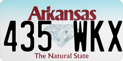 AR license plate 435WKX