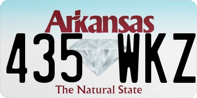 AR license plate 435WKZ