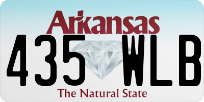 AR license plate 435WLB