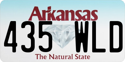 AR license plate 435WLD
