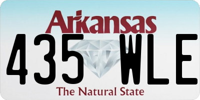 AR license plate 435WLE