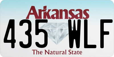 AR license plate 435WLF