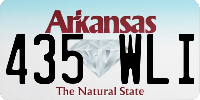 AR license plate 435WLI