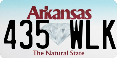 AR license plate 435WLK