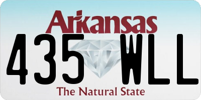 AR license plate 435WLL