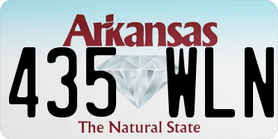 AR license plate 435WLN