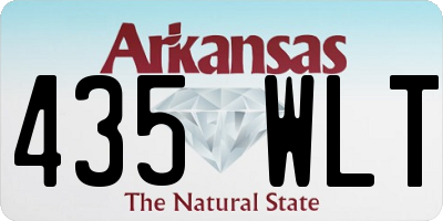 AR license plate 435WLT