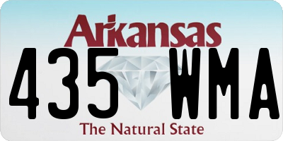 AR license plate 435WMA