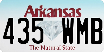 AR license plate 435WMB