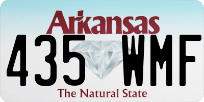 AR license plate 435WMF