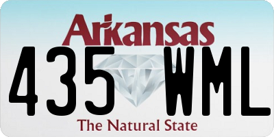 AR license plate 435WML