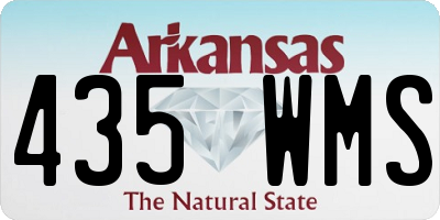 AR license plate 435WMS