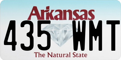 AR license plate 435WMT