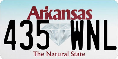AR license plate 435WNL