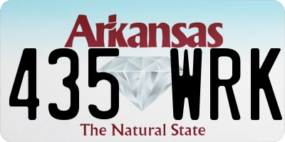 AR license plate 435WRK