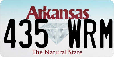 AR license plate 435WRM