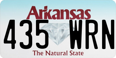 AR license plate 435WRN