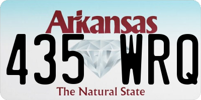 AR license plate 435WRQ