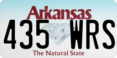 AR license plate 435WRS