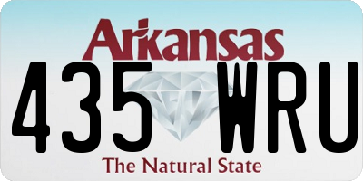AR license plate 435WRU
