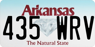AR license plate 435WRV