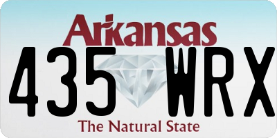 AR license plate 435WRX