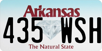 AR license plate 435WSH