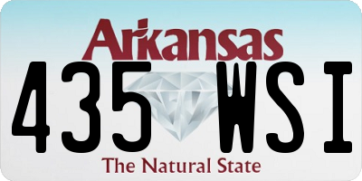 AR license plate 435WSI