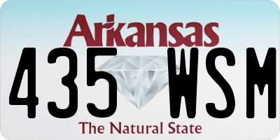 AR license plate 435WSM