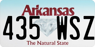 AR license plate 435WSZ
